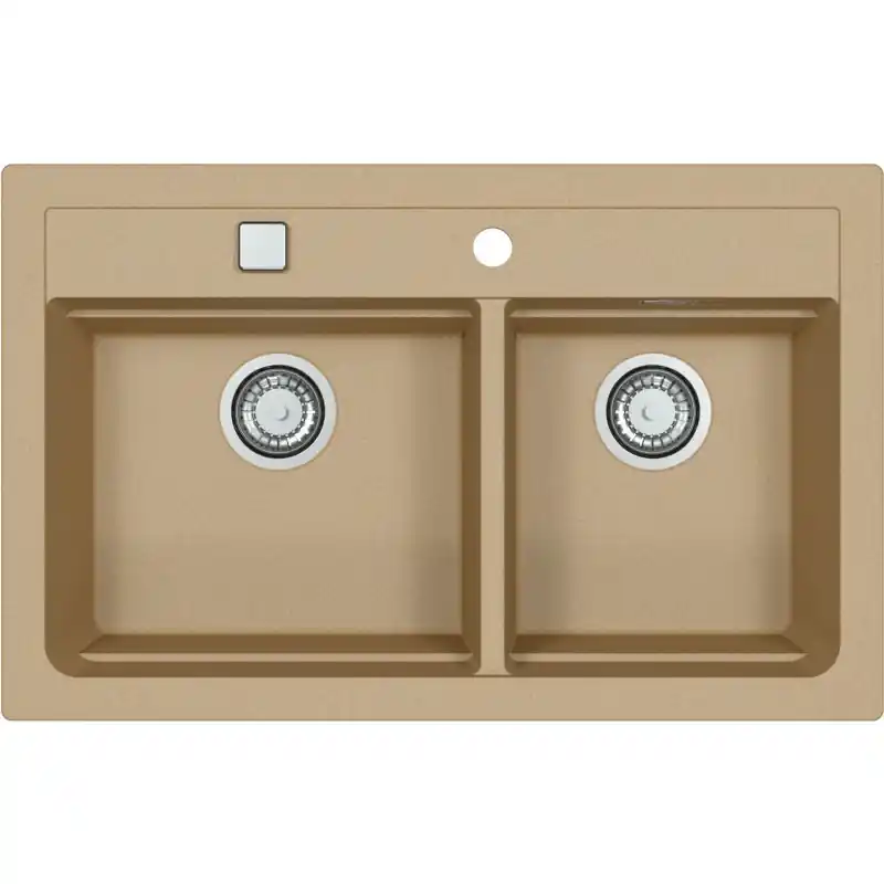 Abverkauf ALVEUS ATROX 50 Granitspüle, 790 x 500 mm, beige 1132000