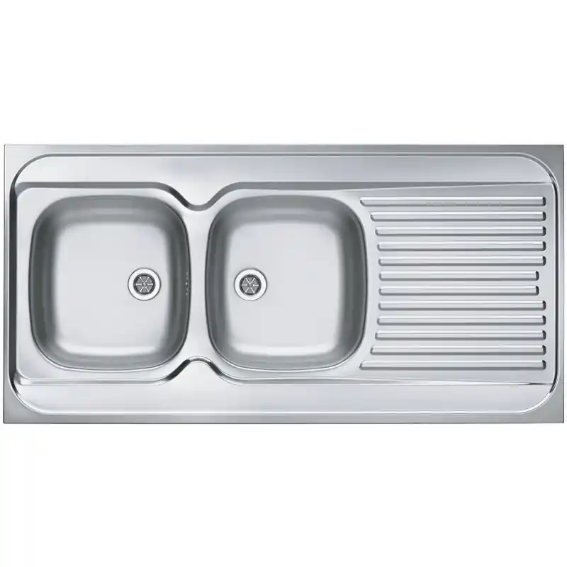 ALVEUS CLASSIC 100 Edelstahlspüle vollflächig, 1200 x 600 mm, links 1009084 Garantierte Lieferung