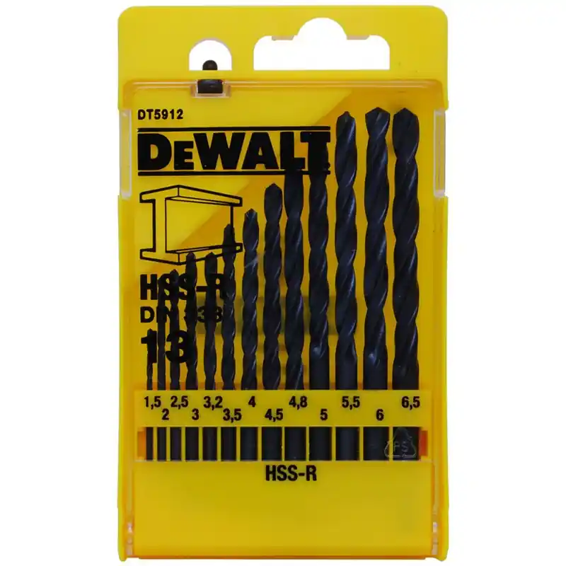 DeWALT DT5912-QZ HSS-R-Bohrer-Bit-Set, 13-teilig, entspricht DIN 338 Online Kaufen