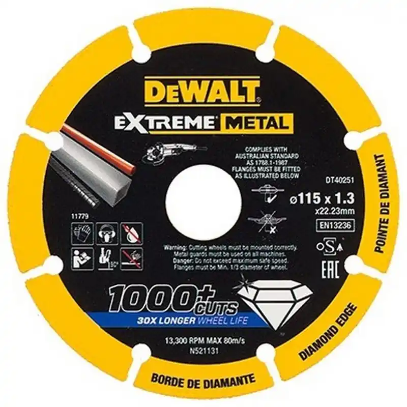 Aktuell DeWALT DT40251-QZ Diamanttrennscheibe Extreme 115 x 22.2 mm