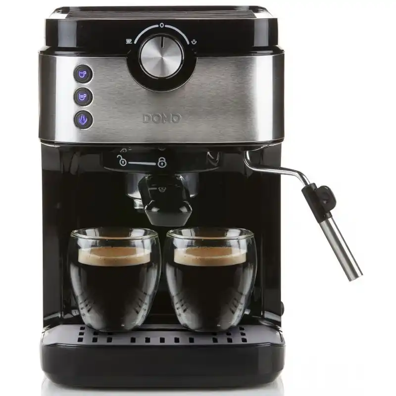 Neue Ware DOMO Espressomaschine 1450 W, schwarz DO711K