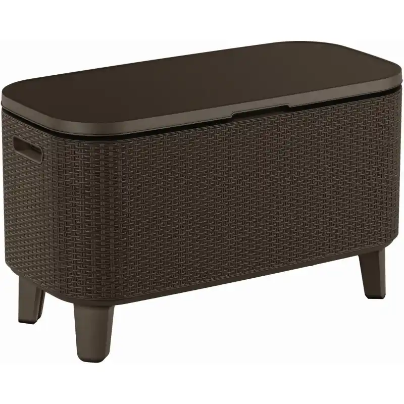 KETER BEVY BAR Kühlbox, Getränkebox, 83,5 x 40 x 50-74 cm, braun 17209510 Beliebt