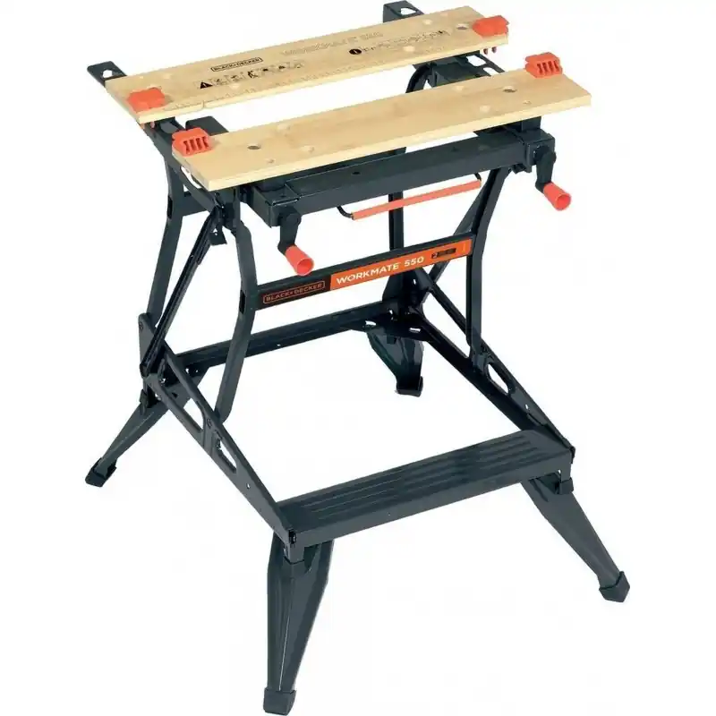 Top-Preis Black Decker WM550-XJ Werkbank mit 2 einstellbaren Arbeitshöhen (250kg/610x250mm)