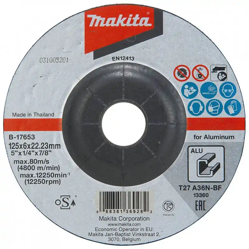 Makita B-17653 Schruppscheibe125x6x22mm Alu (1 Stück) Billig