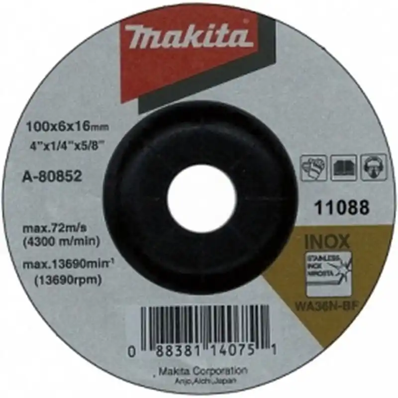 Makita B-46383 Schruppscheibe 230x6x22mm Inox (1 Stück) Geprüft