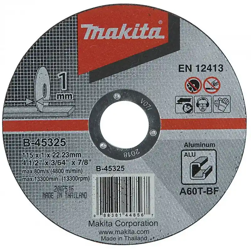 Makita B-45325 Trennscheibe 115x1x22mm Alu (1 Stück) Preis Gesenkt
