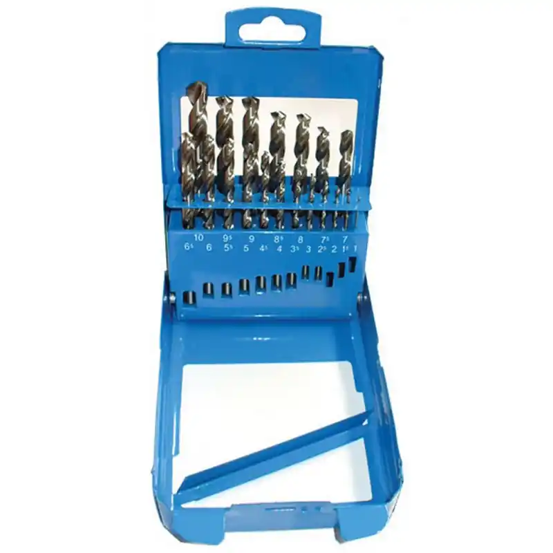 Makita P-60517 Metallbohrer-Set mit Zylinderschaft HSS-G 19-tlg. in Metallkassette Neue Kollektion