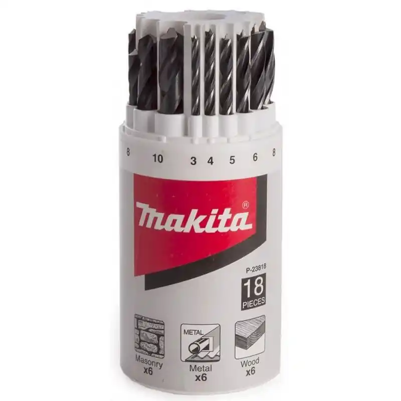 Geprüft Makita P-23818 Bohrer-Set 18-tlg.