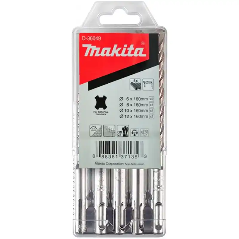 Makita D-36049 SDS-Plus Steinbohrer-Set 5-tlg. Kracherpreis