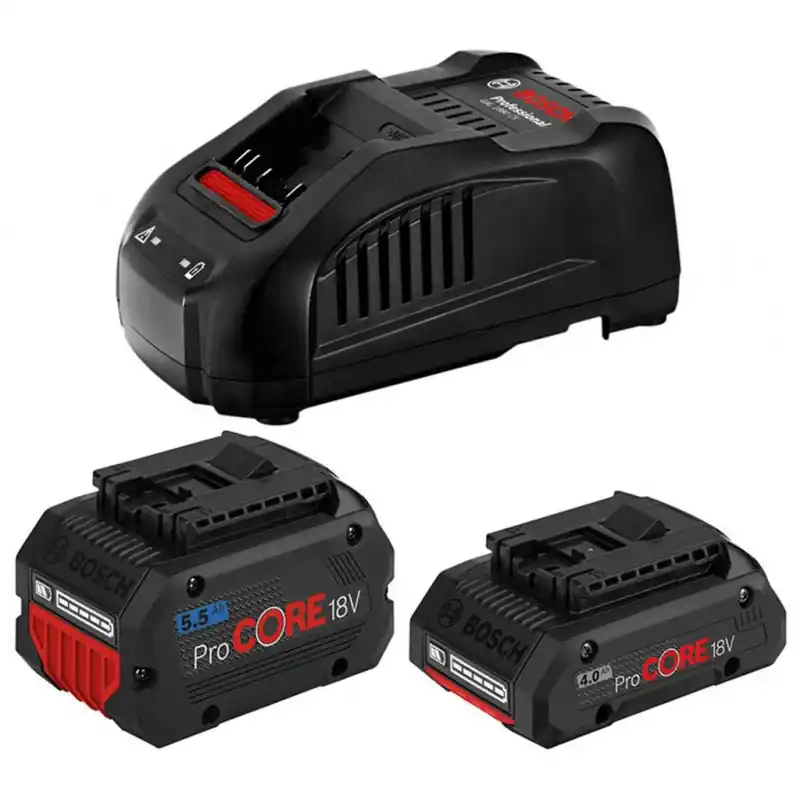 BOSCH Starter-Set 1 x ProCORE18V 4.0Ah + 1 x ProCORE18V 5.5Ah + GAL 1880 CV 1600A0214A Top-Preis