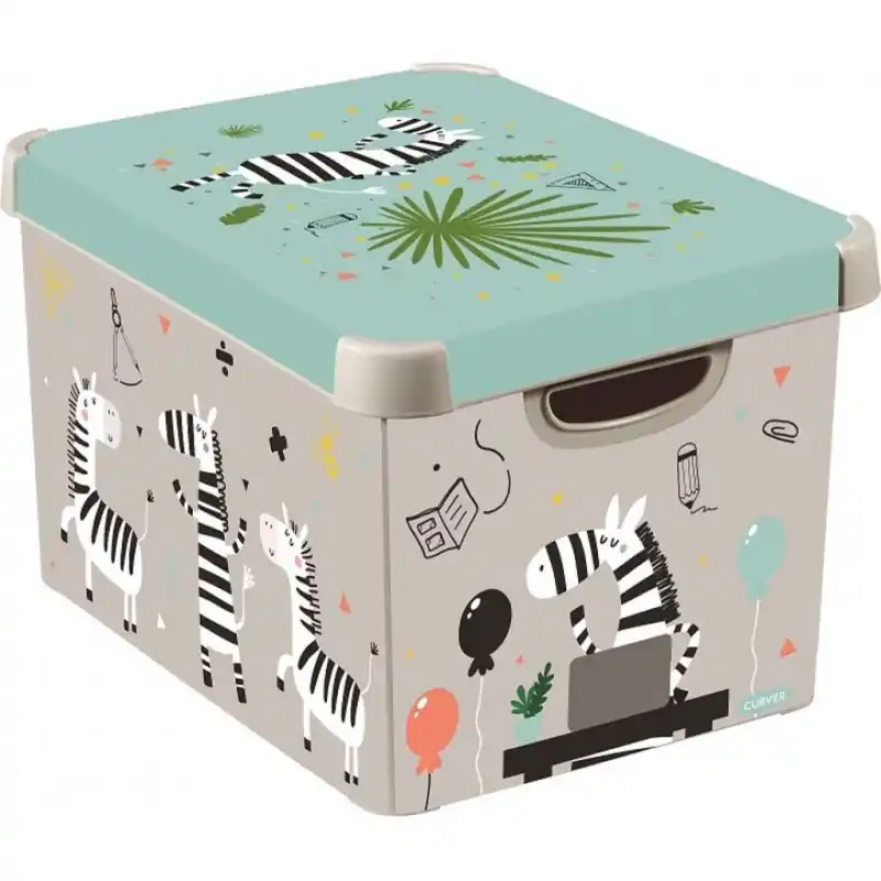 CURVER ZEBRA L Aufbewahrungsbox 39,5 x 24 x 29,5 cm 04711-Z18 Letzte Chance