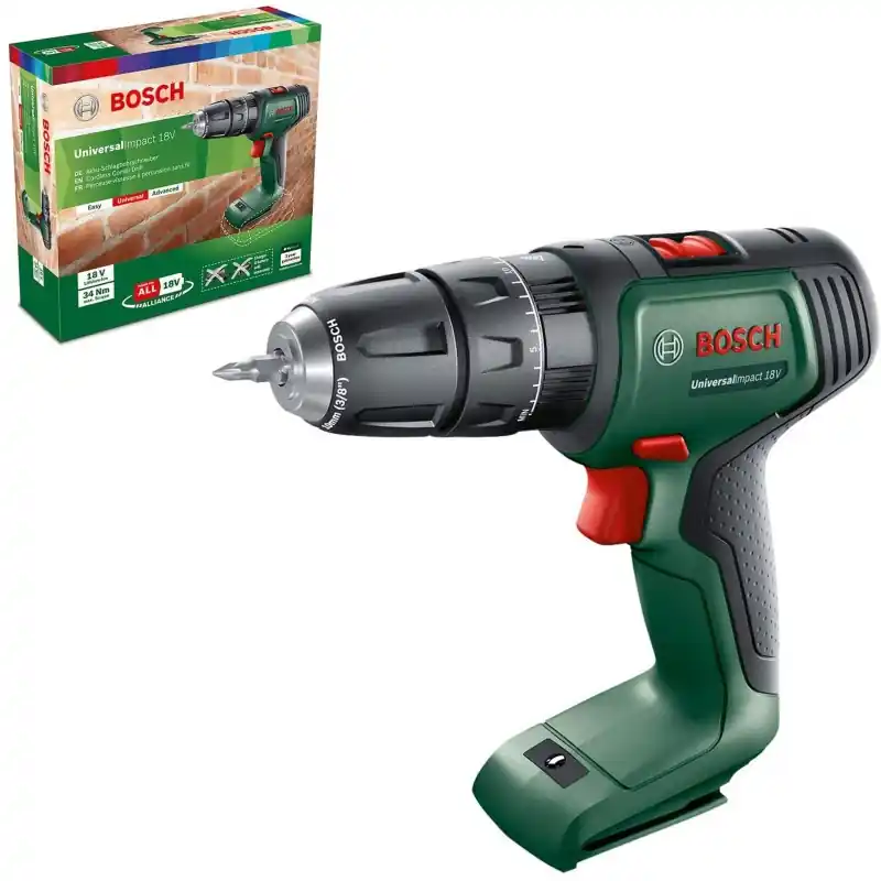Begrenztes Angebot BOSCH Universal Impact 18V Akku-Zweigang-Schlagbohrschrauber 06039D4100