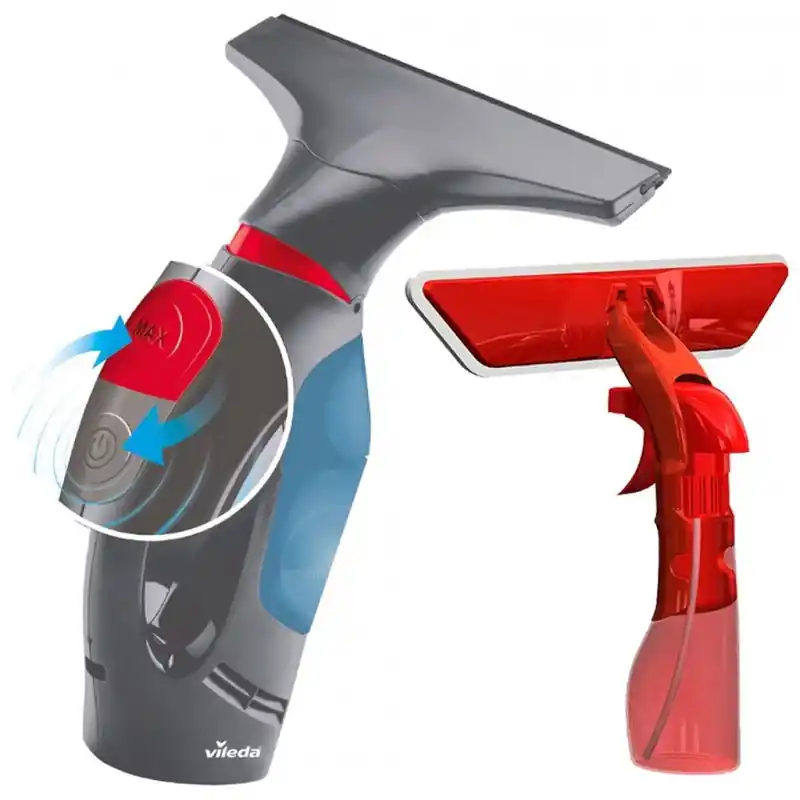VILEDA Windomatic Power Complete Set Fenstersauger mit Spray-Einwascher 161331 Top-Preis