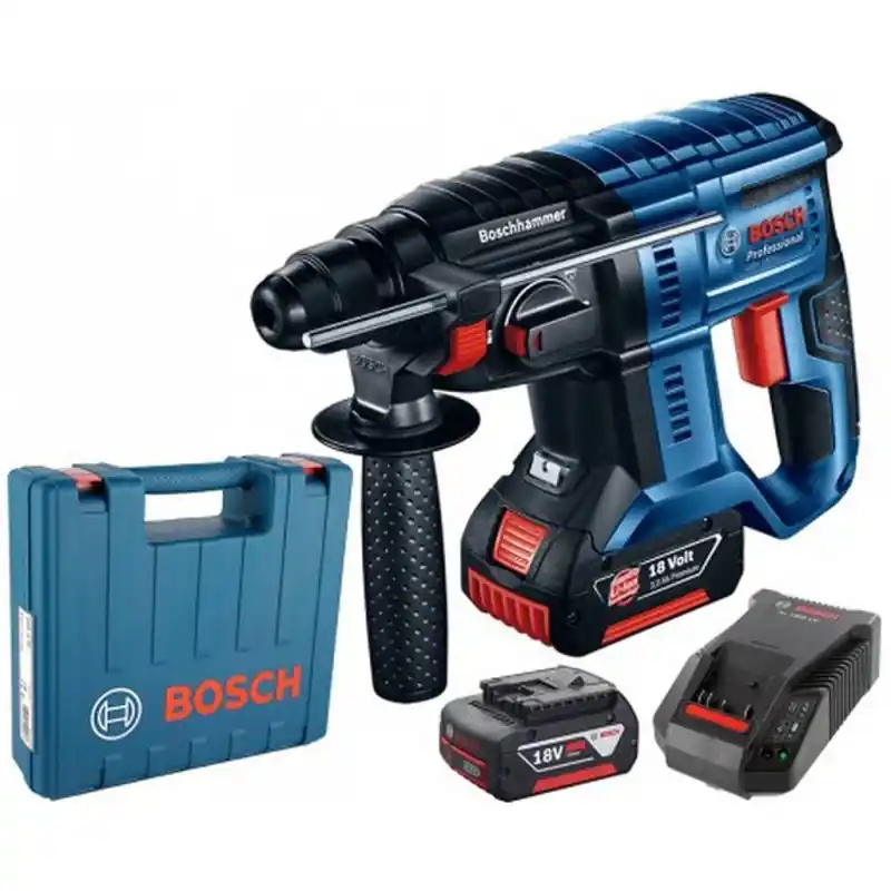 Letzte Chance BOSCH GBH 180-LI PROFESSIONAL Akku-Bohrhammer SDS plus, 18V 2x 4.0Ah 0611911121