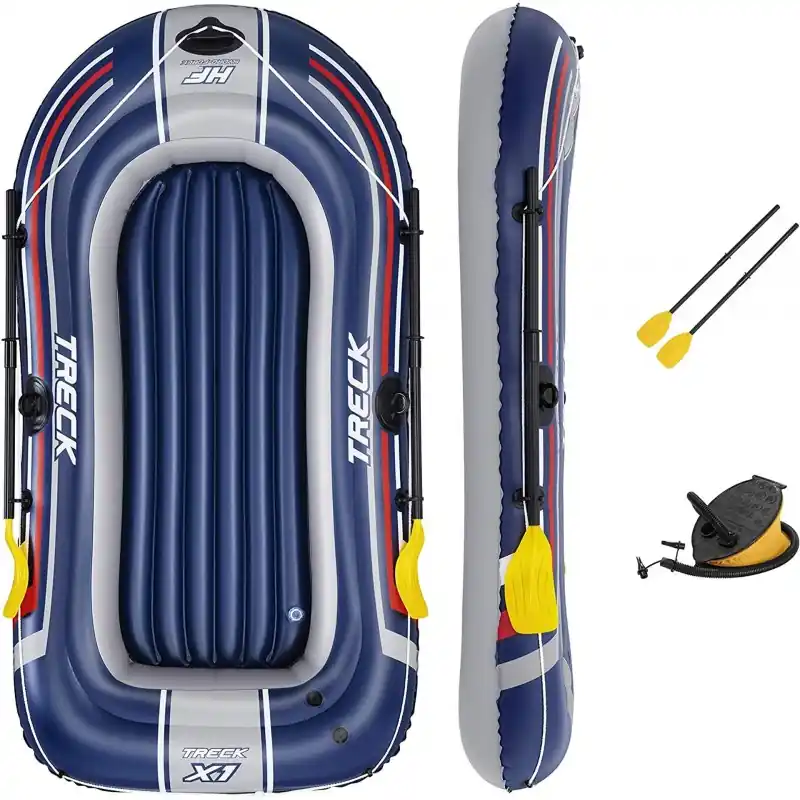 Begrenztes Angebot BESTWAY Hydro Force Treck X1 Schlauchboot-Set, 228 x 121 x 32 cm, für 2 Personen 61083