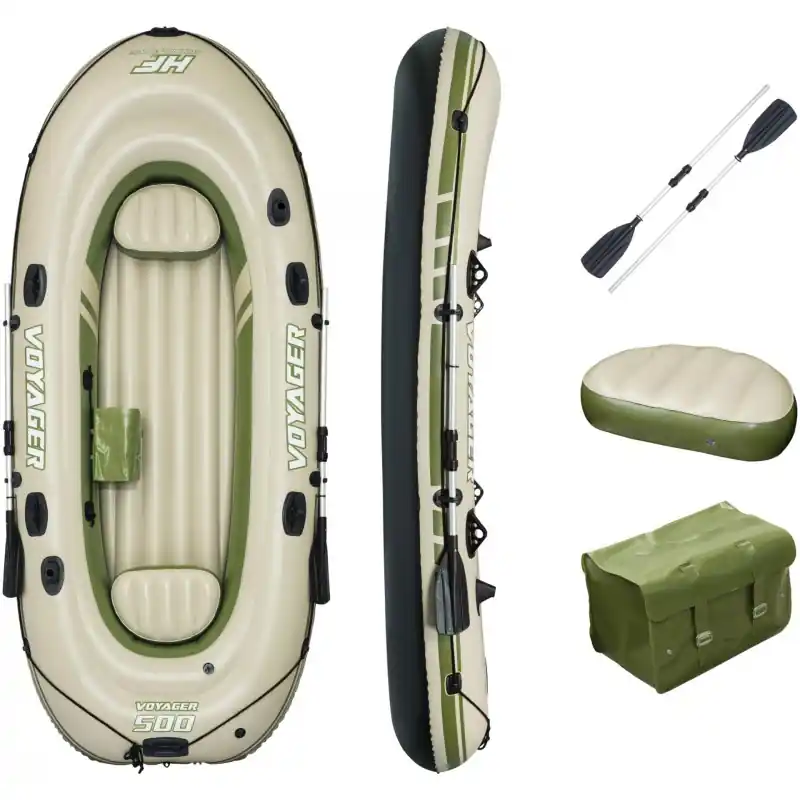 Online Kaufen BESTWAY Hydro-Force Voyager 500 Schlauchboot-Set, 348 x 141 x 48 cm, für 3 Personen 65001