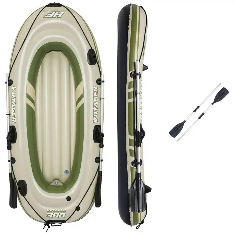 Letzte Chance BESTWAY Hydro-Force Voyager 300 Schlauchboot-Set, 243 x 102 x 31 cm 65051