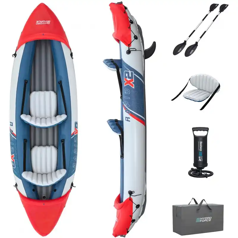 BESTWAY Hydro-Force Rapid X2 Kajak-Set, 321 x 88 x 44 cm 65077 Preisreduziert
