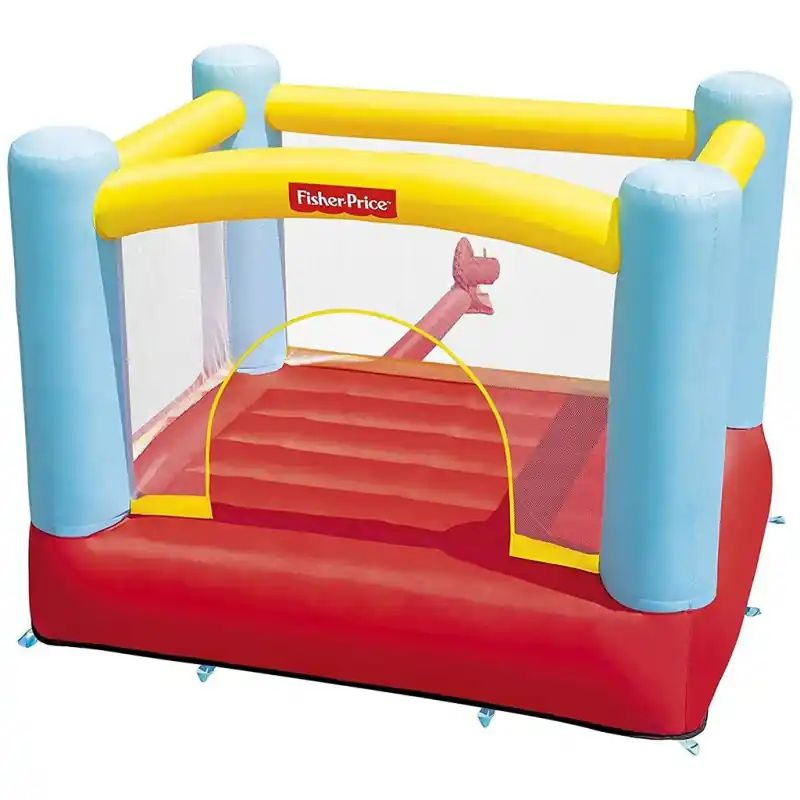 Ausverkauf BESTWAY Fisher-Price Hüpfburg, mit Dauergebläse, 200 x 170 x 152 cm 93549