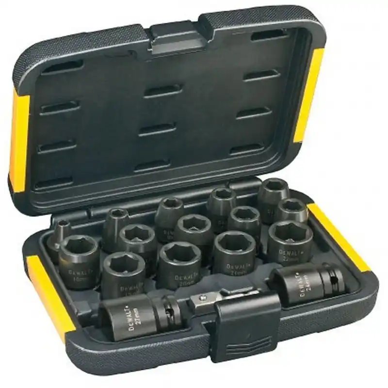 Letzte Chance DeWALT DT7506-QZ Steckschlüssel-Set schlagfest 1/2ˇ, 17-teilig