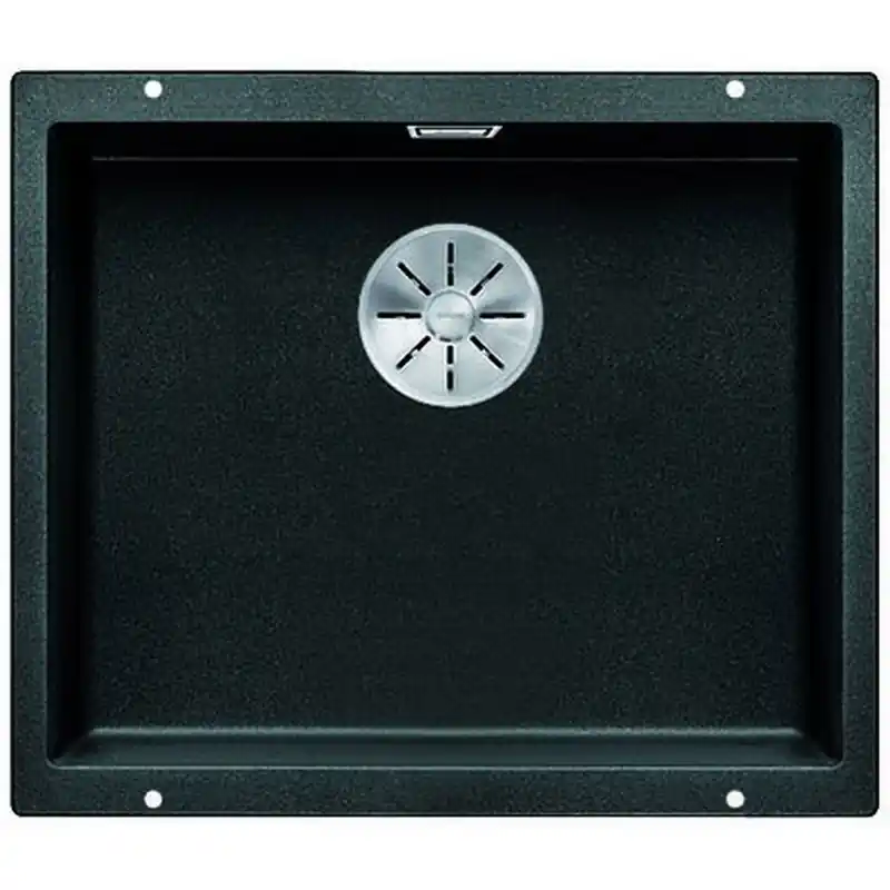 Sonderaktion BLANCO Subline 500-U Silgranit PuraDur 2, Farbe schwarz, InFino Ablauf 525995