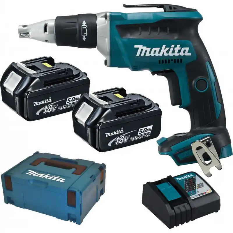 Sonderangebot MAKITA DFS452RTJ Akku-Schnellbauschrauber Li-ion LXT (2x 5,0Ah/18V), Makpac