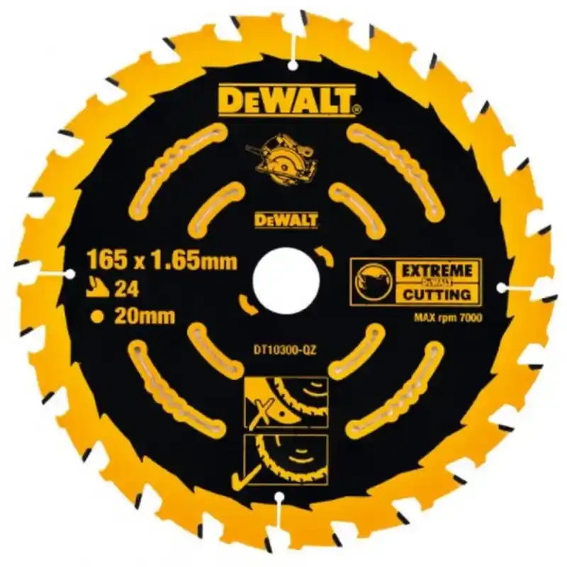 DeWALT DT10300-QZ Kreissägeblatt Handkreissäge 165 x 20 mm 24WZ Sonderaktion