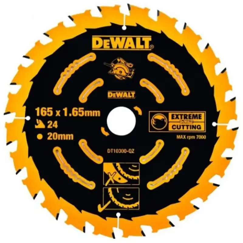 DeWALT DT10624-QZ Kreissägeblatt Akku 165 x 20 mm 24WZ Neu Im Sortiment