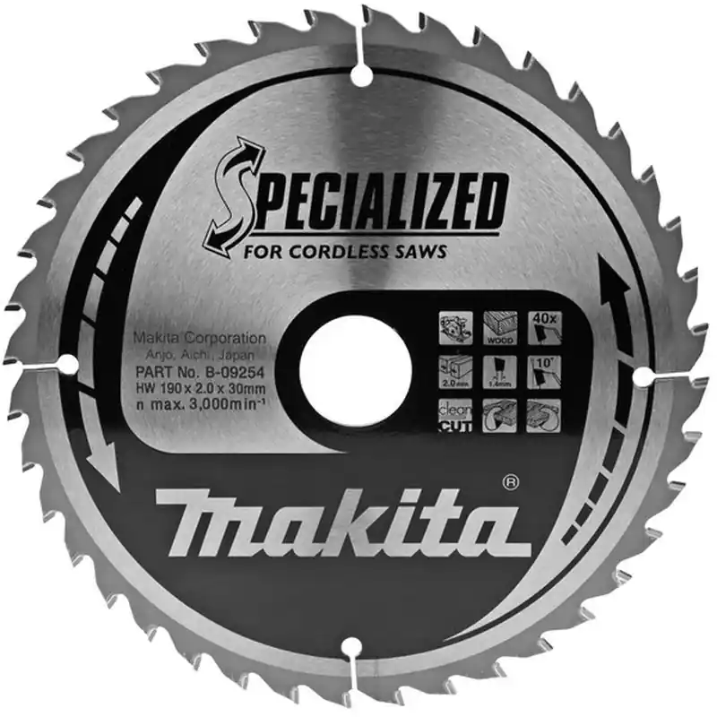 Letzte Chance Makita B-09254 HM-Sägeblatt 190x30mm 40Z