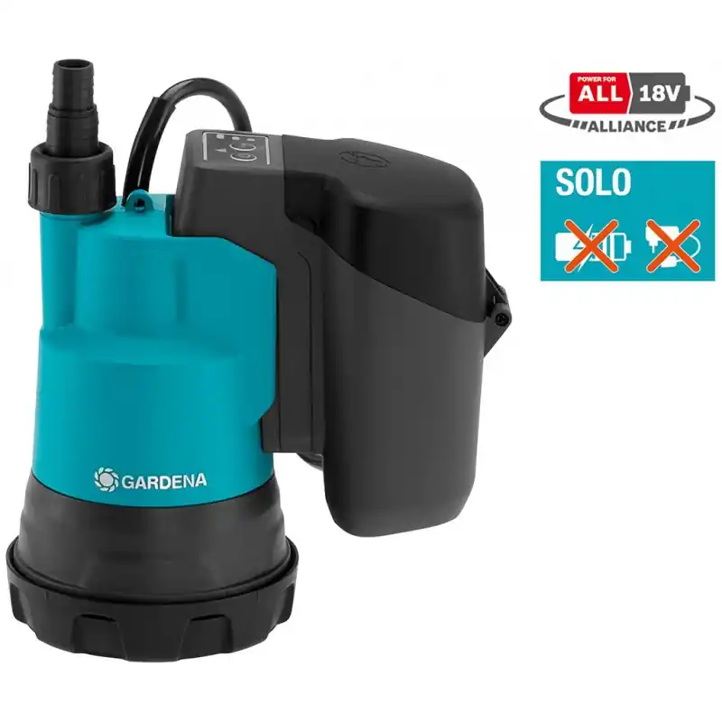 Mega-Angebot Gardena 2000/2 Akku-Klarwasser-Tauchpumpe 18V P4A ( 2bar/2 000 l/h)14600-55