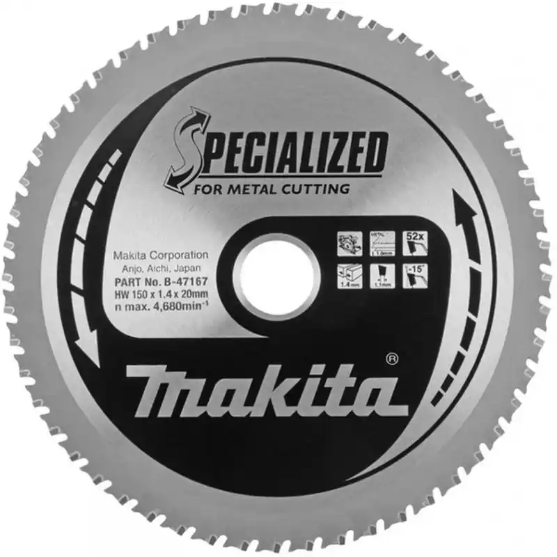 Makita B-47042 Sägeblatt für Bleche 150x20mm 52Z =B-47167 Sonderangebot