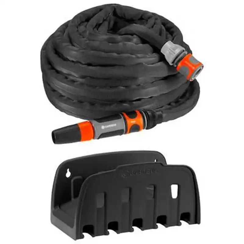 GARDENA Liano Textilschlauch 15 m mit Wandschlauchhalter 18426-32 Günstig