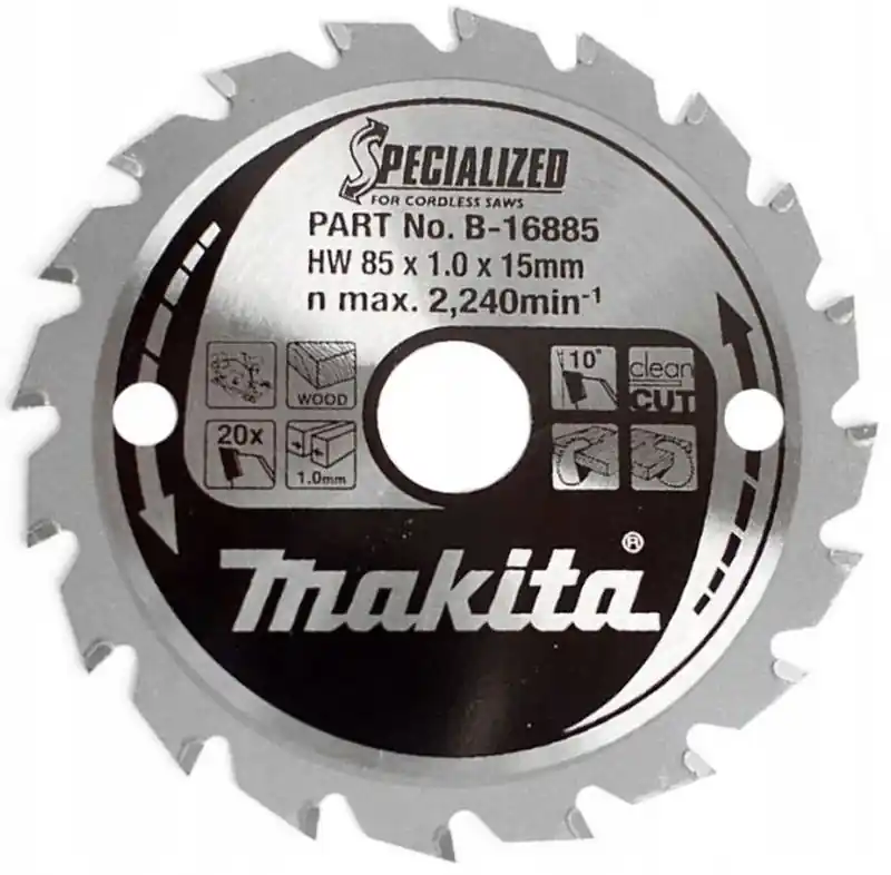 Makita B-16885 HM-Sägeblatt 85x15mm 20Z Preisreduziert