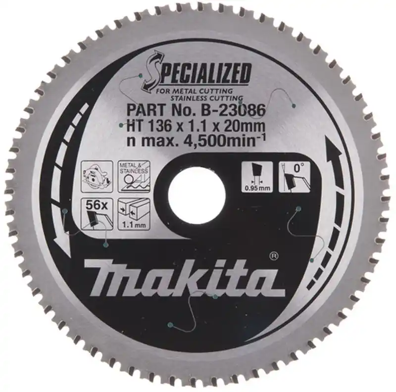 Makita B-23086 HM-Sägeblat 136x20mm 56Z Zertifiziert