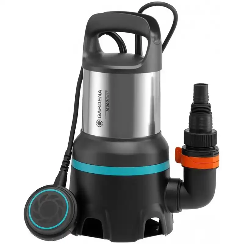 Markenware Gardena 16000 Schmutzwasser-Tauchpumpe, Tauch-/Druckpumpe ( 450W/16000l/h) 9042-20