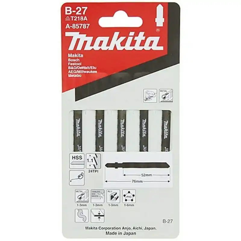 Must-Have Makita A-85787 Stichsägeblatt 52mm, B-27 5St.