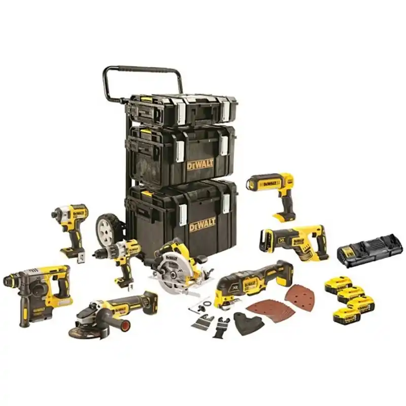 DeWALT DCK853P4 (DCL050,DCS355,DCS367,DCS570,DCH273,DCD996,DCF887,DCG405,4 xDCB184,DCB115) Neu