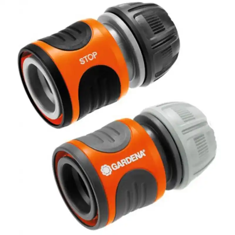 Gardena Premium Wasserstop Anschluss-Set, 13mm (1/2"), 15mm (5/8") 18279-20 Echt