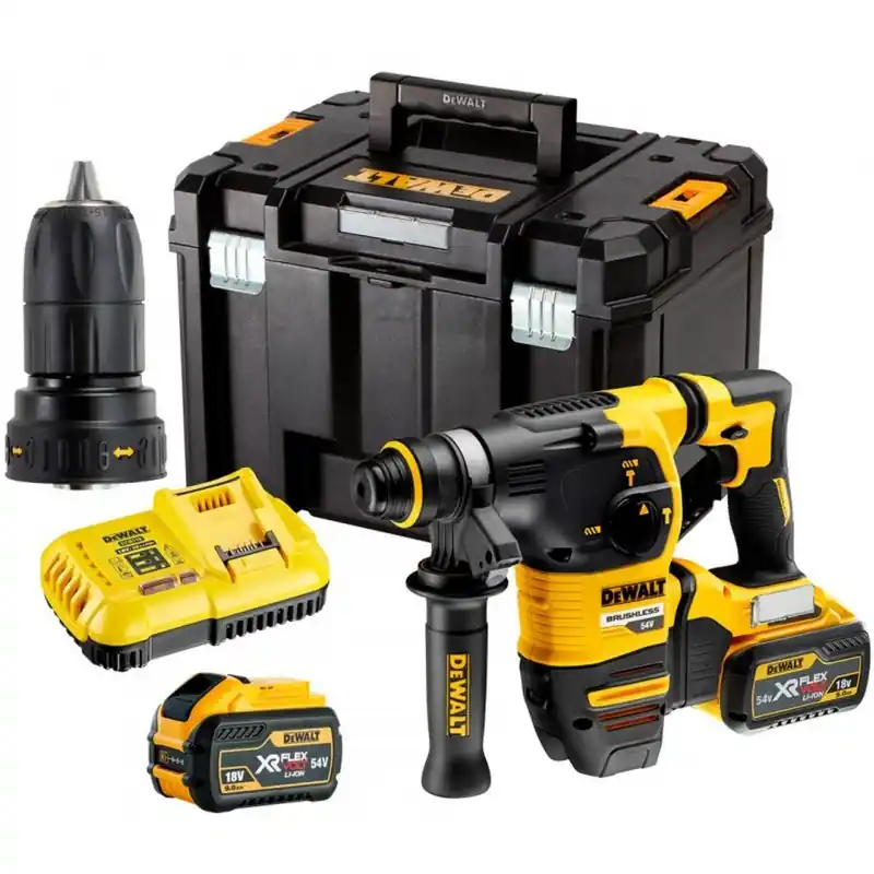 DeWALT DCH334X2-QW Akku-Kombohammer XR SDS-Plus (3,5J/54V/2x9,0Ah) Tstak Sonderaktion