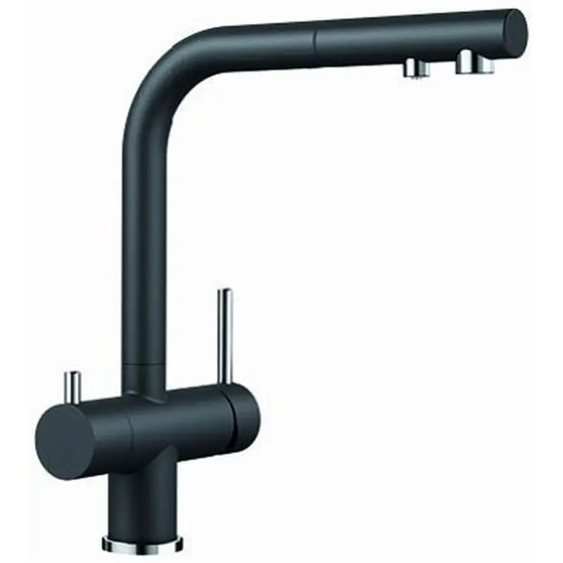 Schnäppchen BLANCO Fontas-S II SILGRANIT-look Küchenarmatur, schwarz 52615