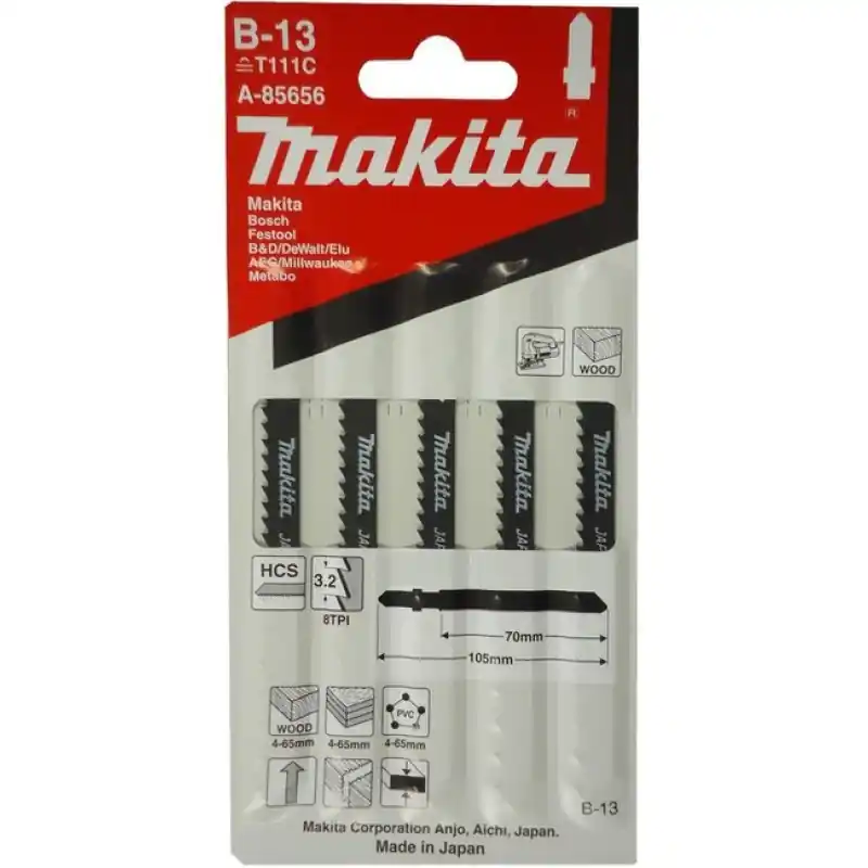 Schnäppchen Makita A-85656 Stichsägeblatt 70 mm, B-13 5St.
