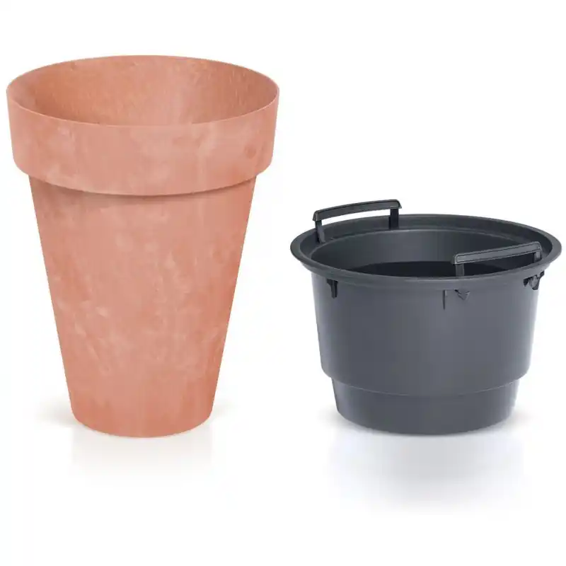 Sonderangebot Prosperplast CUBE SLIM BETON Effect Blumentopf 46,1cm, 55l, terrakotta DCUS460E