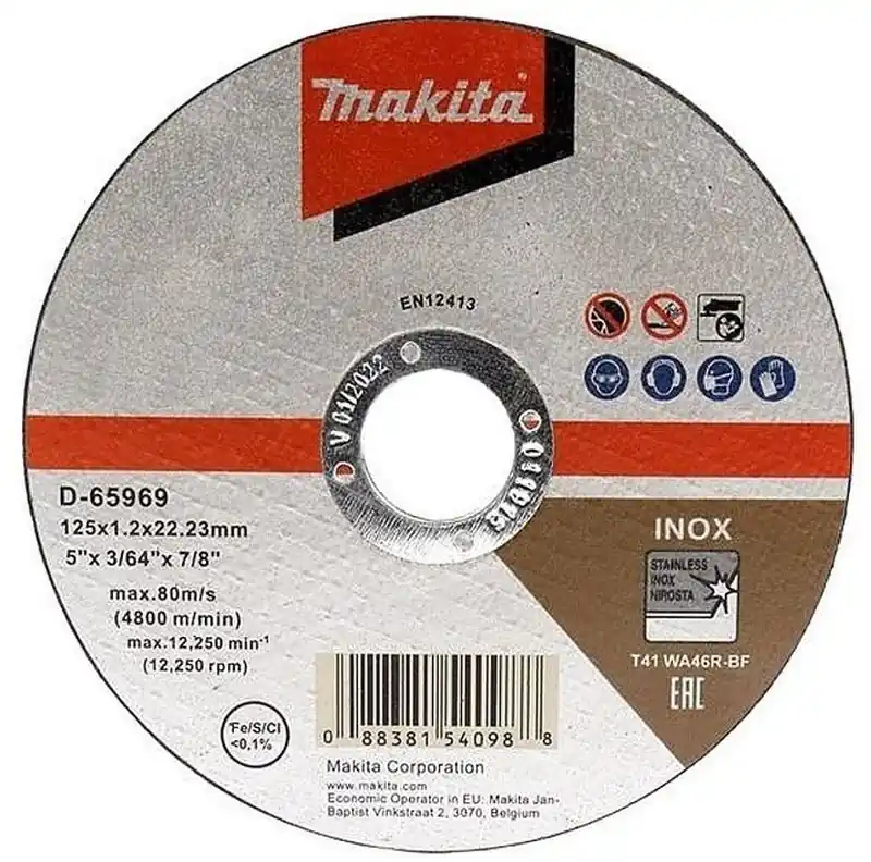 Makita D-65969 Trennscheibe 125x1,2x22,23mm Inox (1 Stück) Sonderangebot