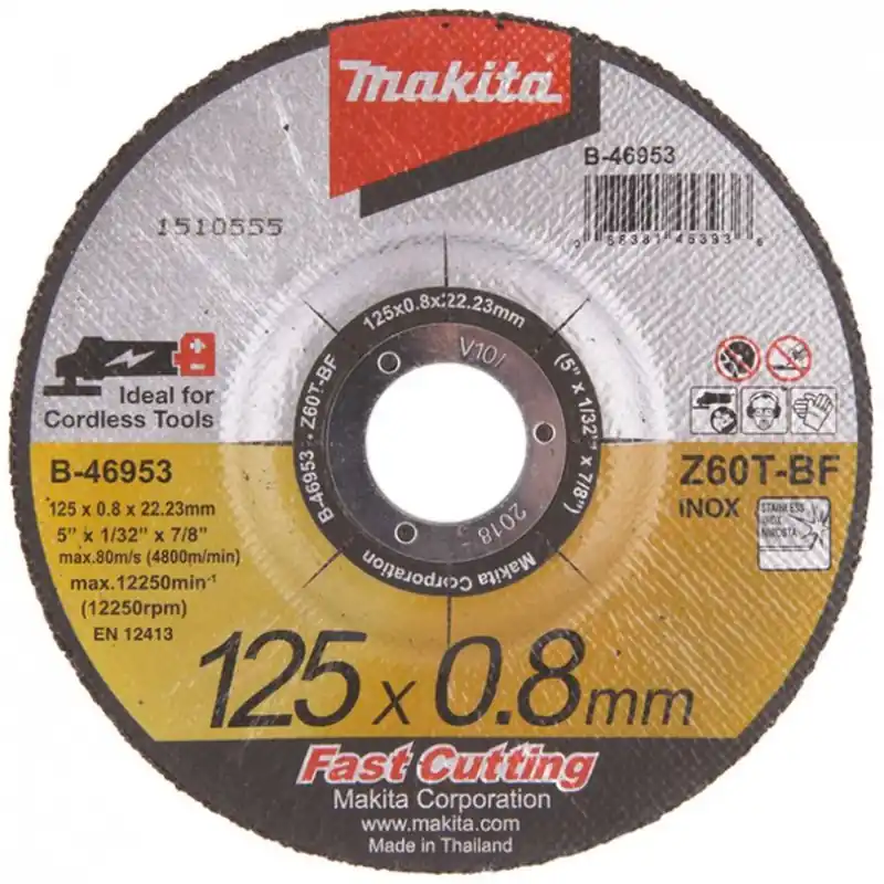 Makita B-46953 Trennscheibe 125x0,8x22mm Inox (1 Stück) Neu