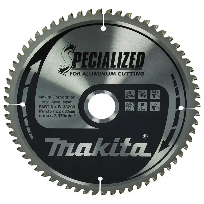 Geprüft Makita B-33299 Kreissägeblatt, 216 x 30 mm, 64 Zähne =old B-09628