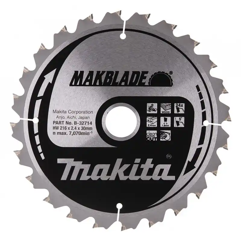 Makita B-32714 Kreissägeblatt, 216 x 30 mm, 24 Zähne Preis Gesenkt