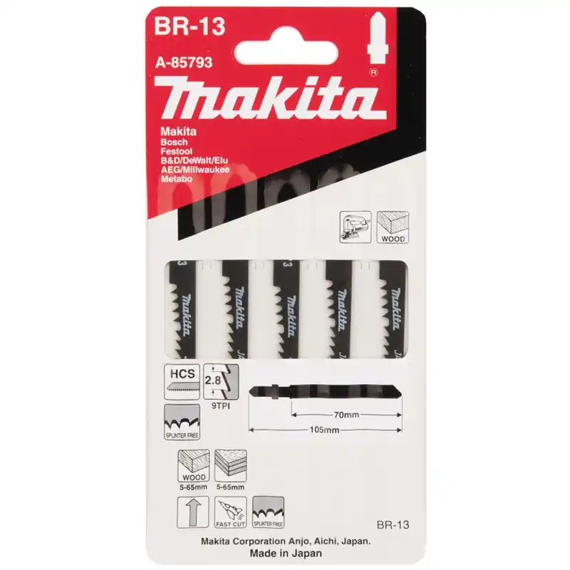 Makita A-85793 Stichsägeblatt 70mm, BR-13 5St. Aktuell