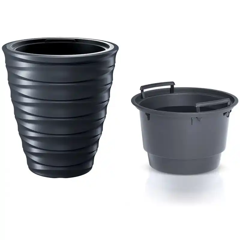 Wochenendangebot Prosperplast FREZE Blumentopf 29,9cm, anthrazit DBFE300-S433