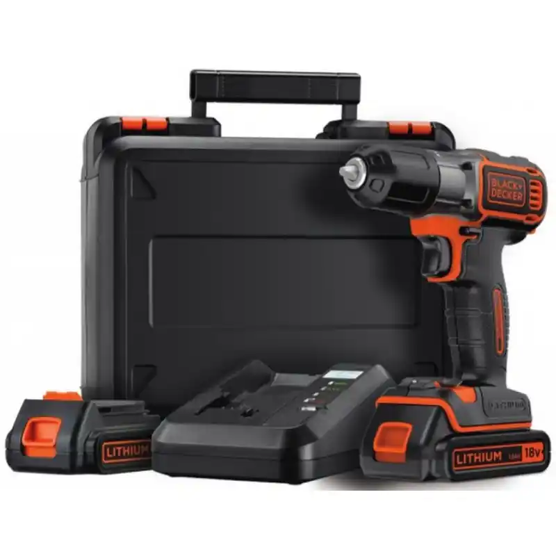 Geprüft Black Decker ASD18KB-QW Autosense Akku-Bohrschrauber (28Nm/18V/2x1,5Ah), Koffer
