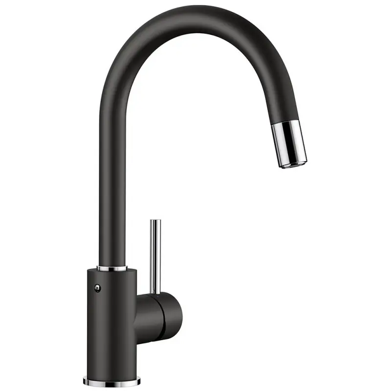 BLANCO Mida-S Silgranit-Look, Armatur, schwarz 526146 Begrenztes Angebot